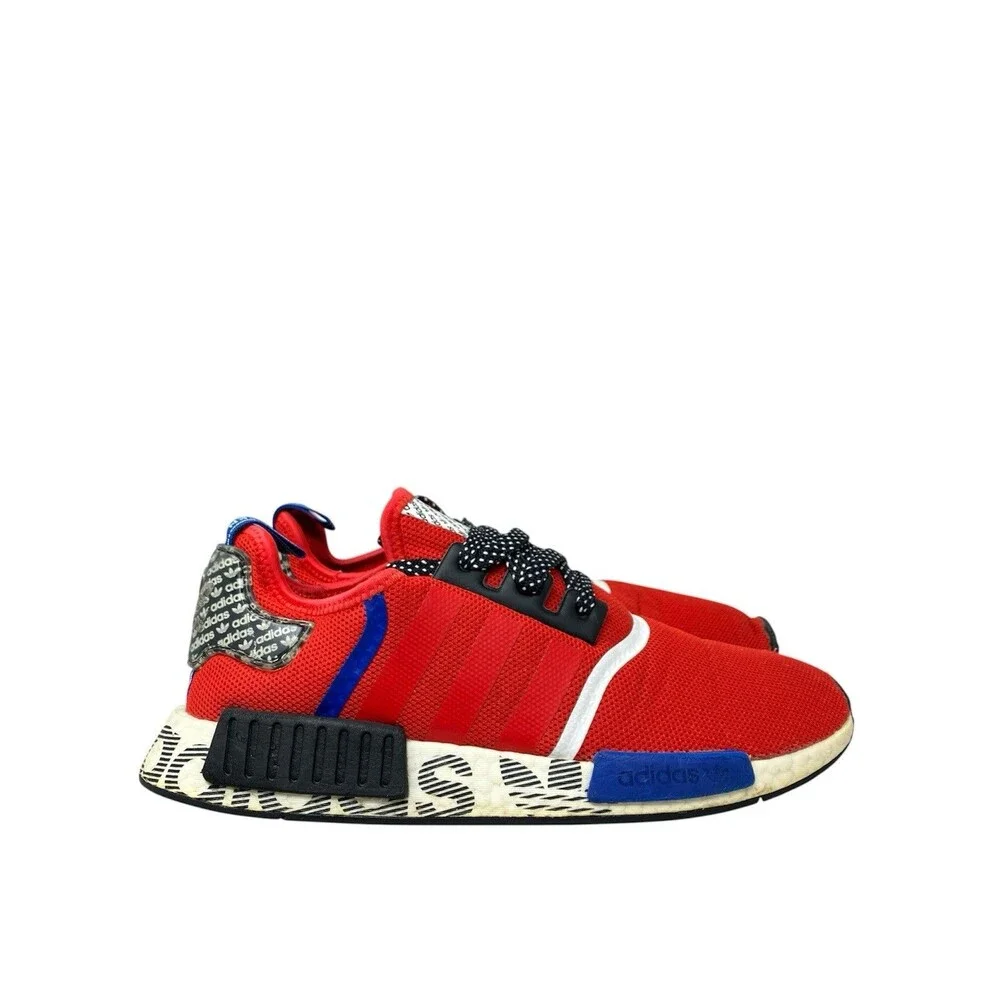 Adidas Sneakers Mens 10 Red‎ Black NMD R1 Boost Running FV5214 *Insoles Missing*
